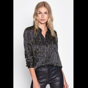 Equipment Signature Shirt Celery Multi